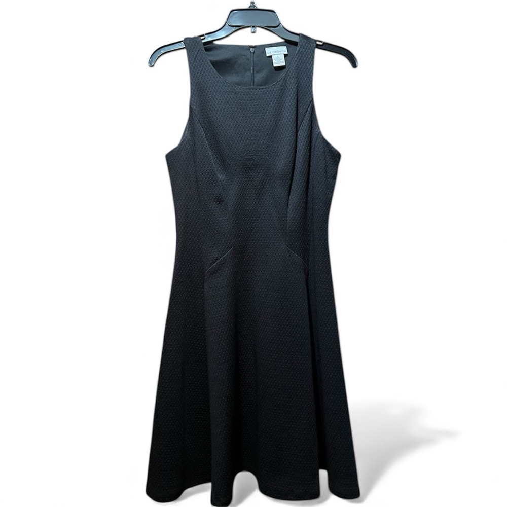 Liz Claiborne Black Textured Dress